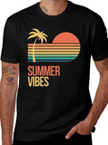 Summer Vibes Graphic T-Shirt - Black