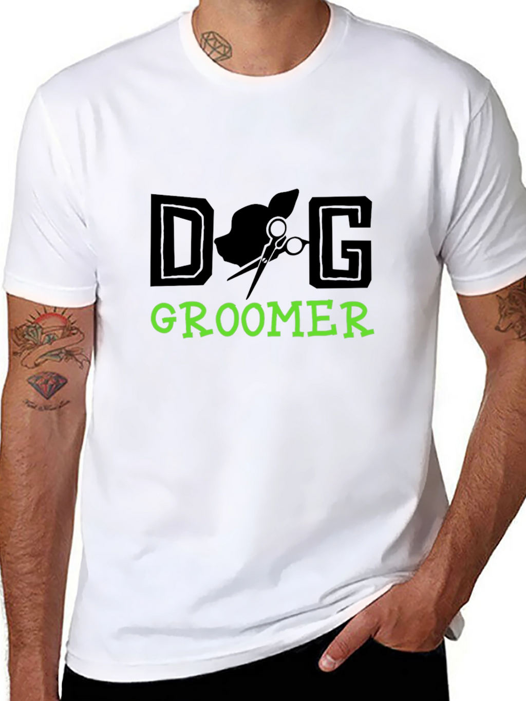 Dog Groomer Graphic Tee - Unisex Black T-Shirt