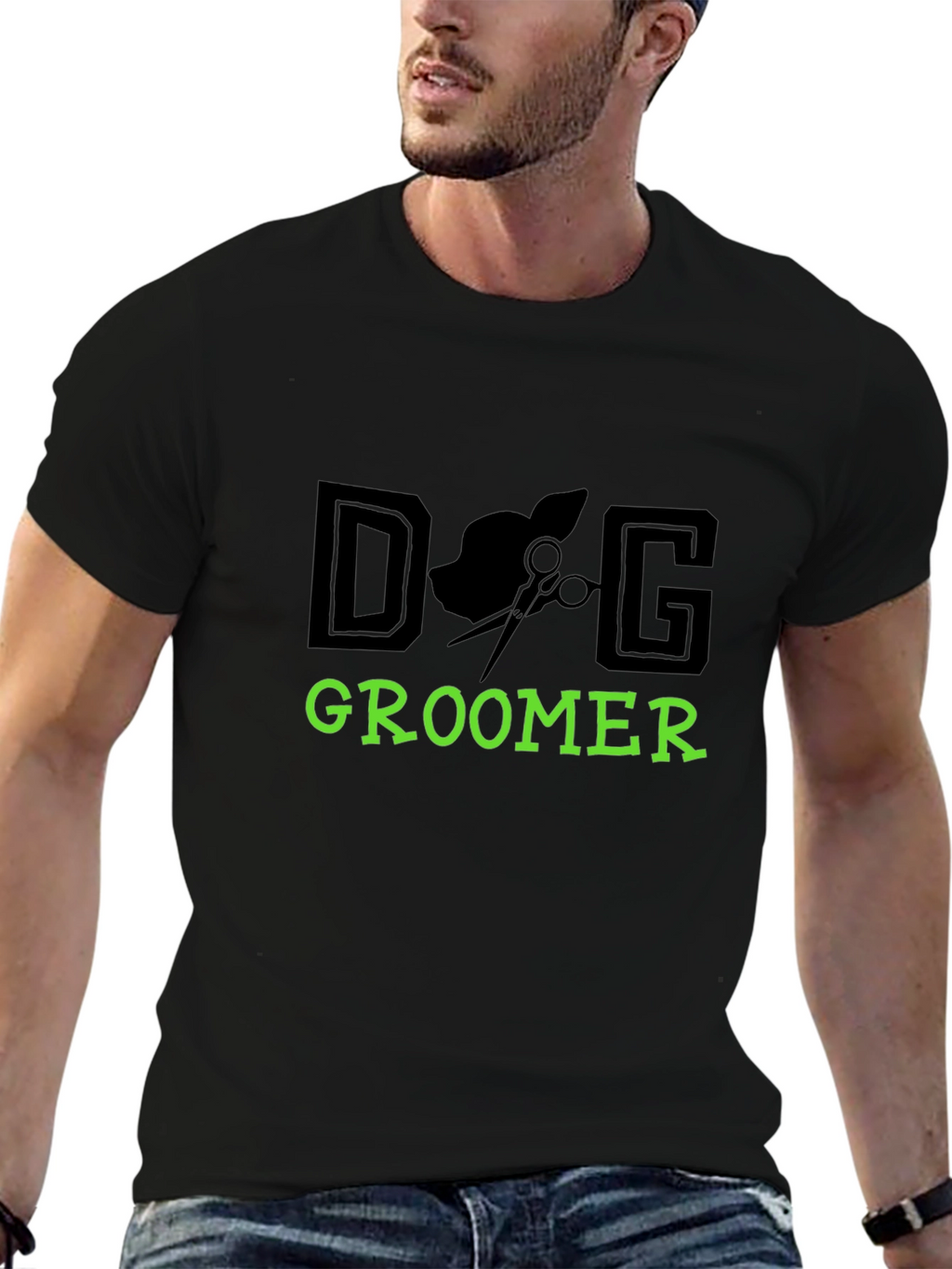 Dog Groomer Graphic Tee - Unisex Black T-Shirt