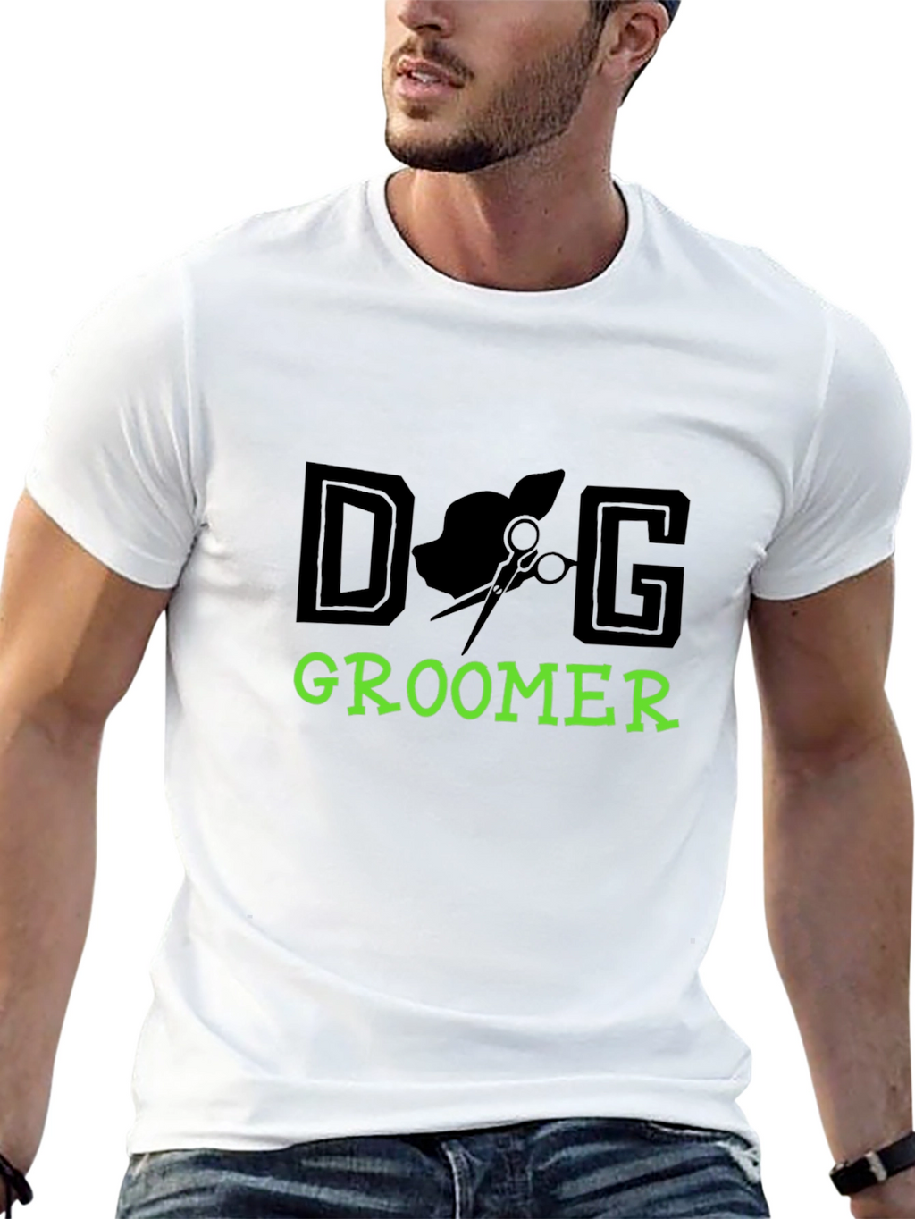 Dog Groomer Graphic Tee - Unisex Black T-Shirt