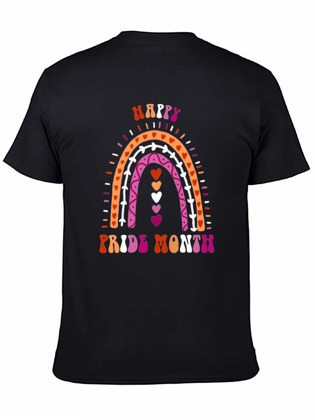 Happy Pride Month T-Shirt Rainbow Lesbian Pride