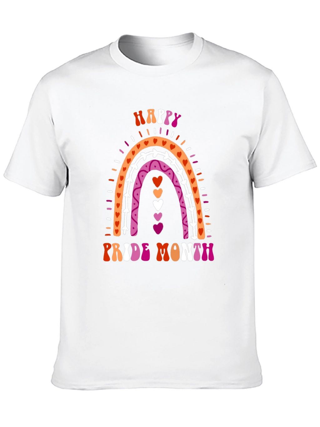 Happy Pride Month T-Shirt Rainbow Lesbian Pride