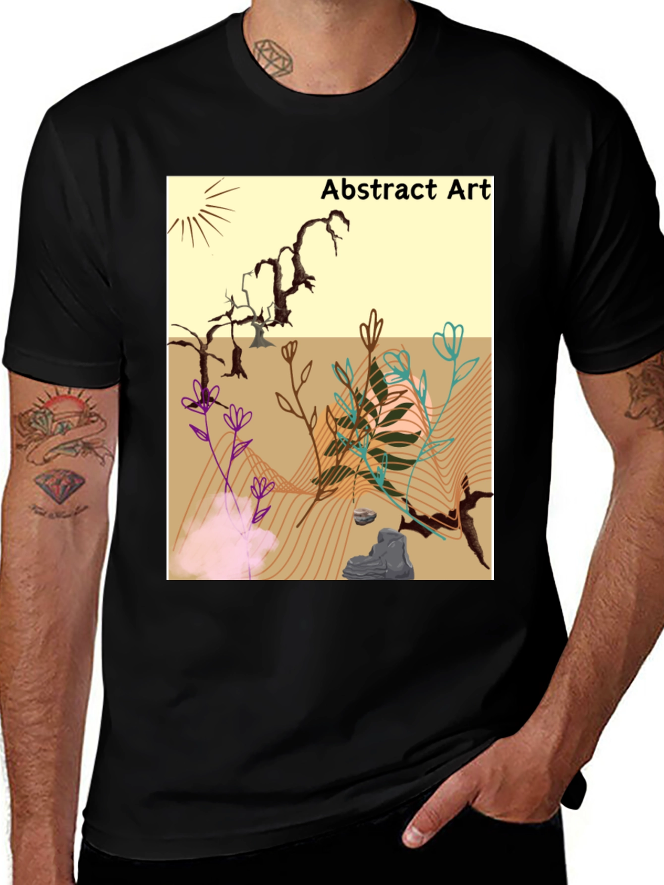 Abstract Art Graphic T-Shirt