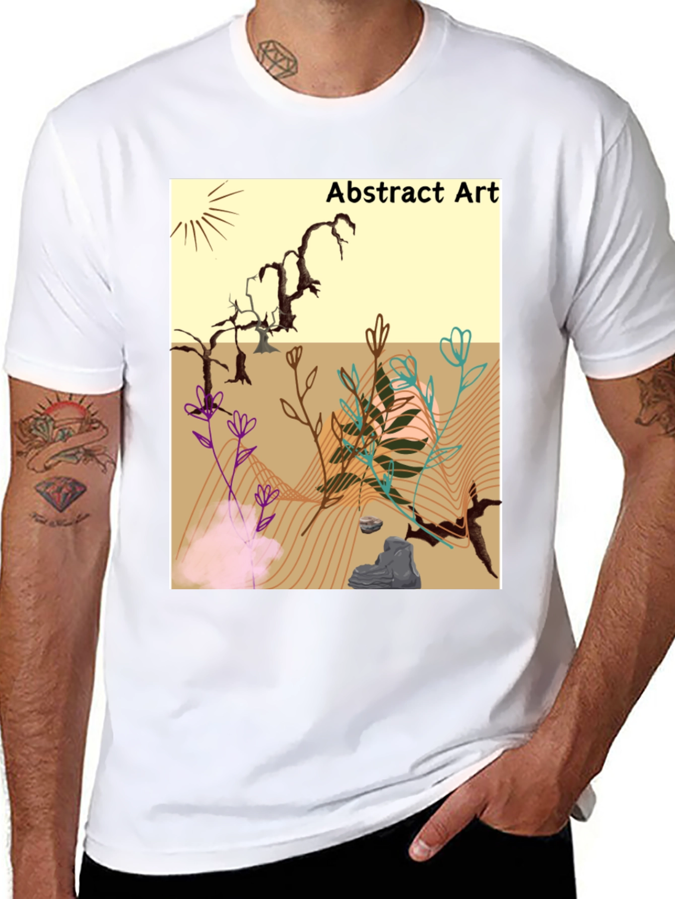 Abstract Art Graphic T-Shirt