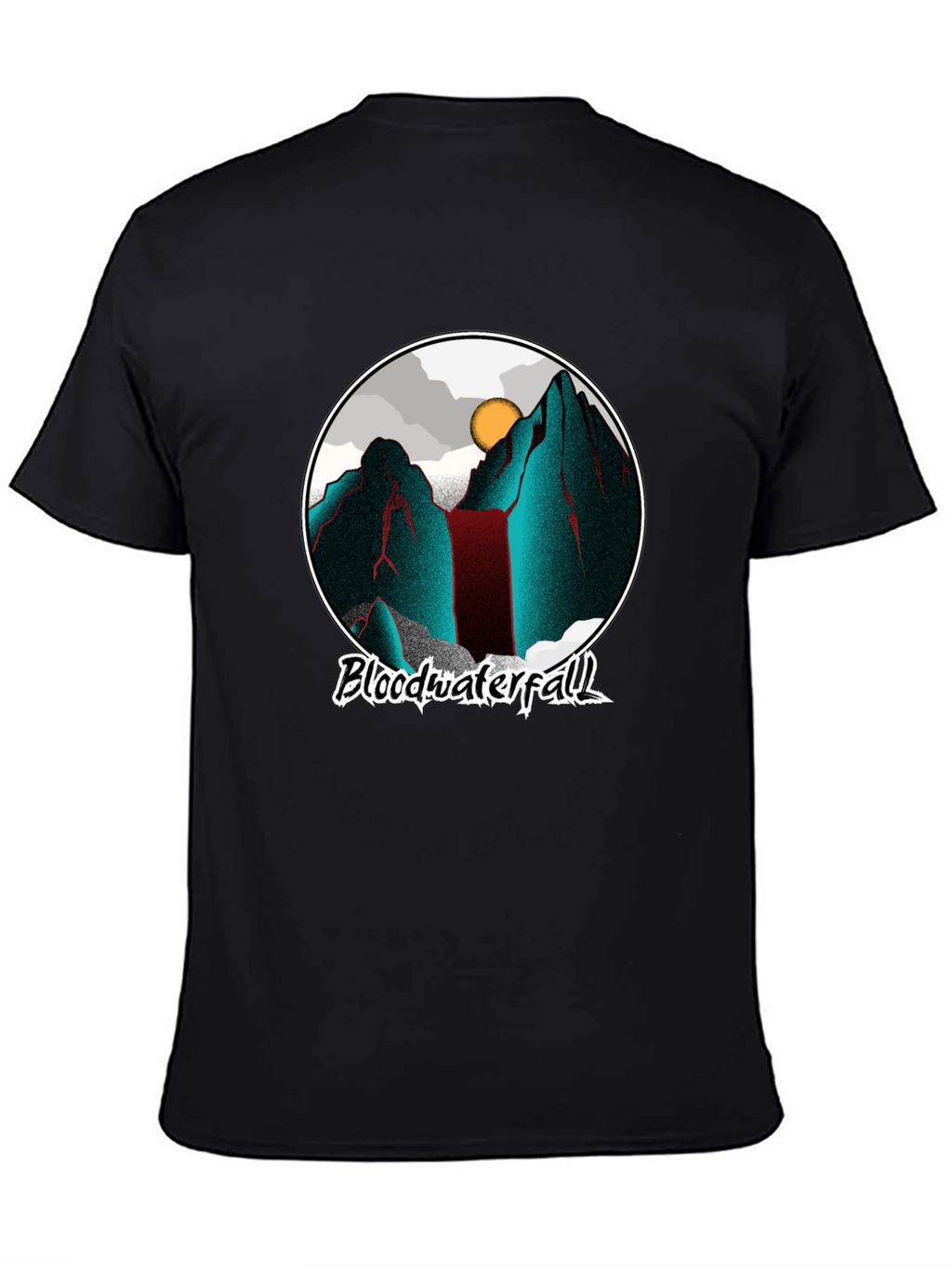 Blood Waterfall Graphic Tee - Cool Mountain Design