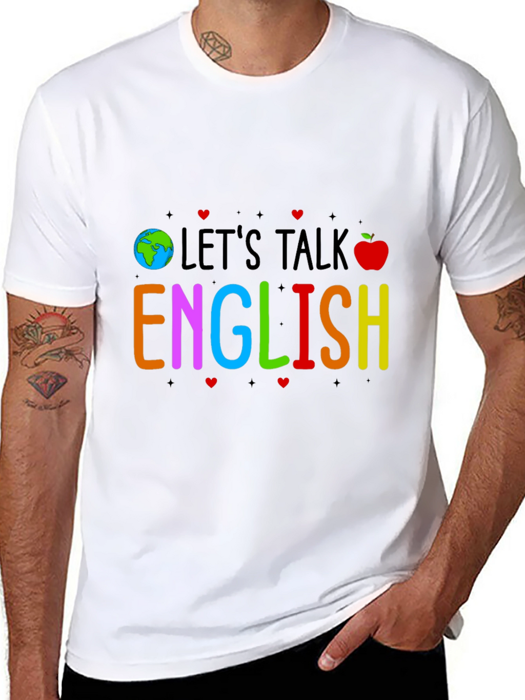 Lets Talk English Graphic Tee