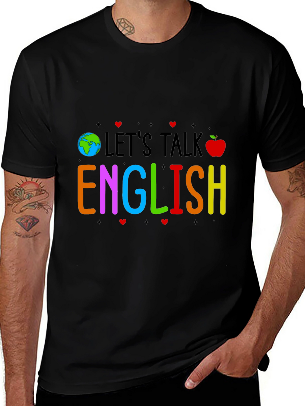 Lets Talk English Graphic Tee