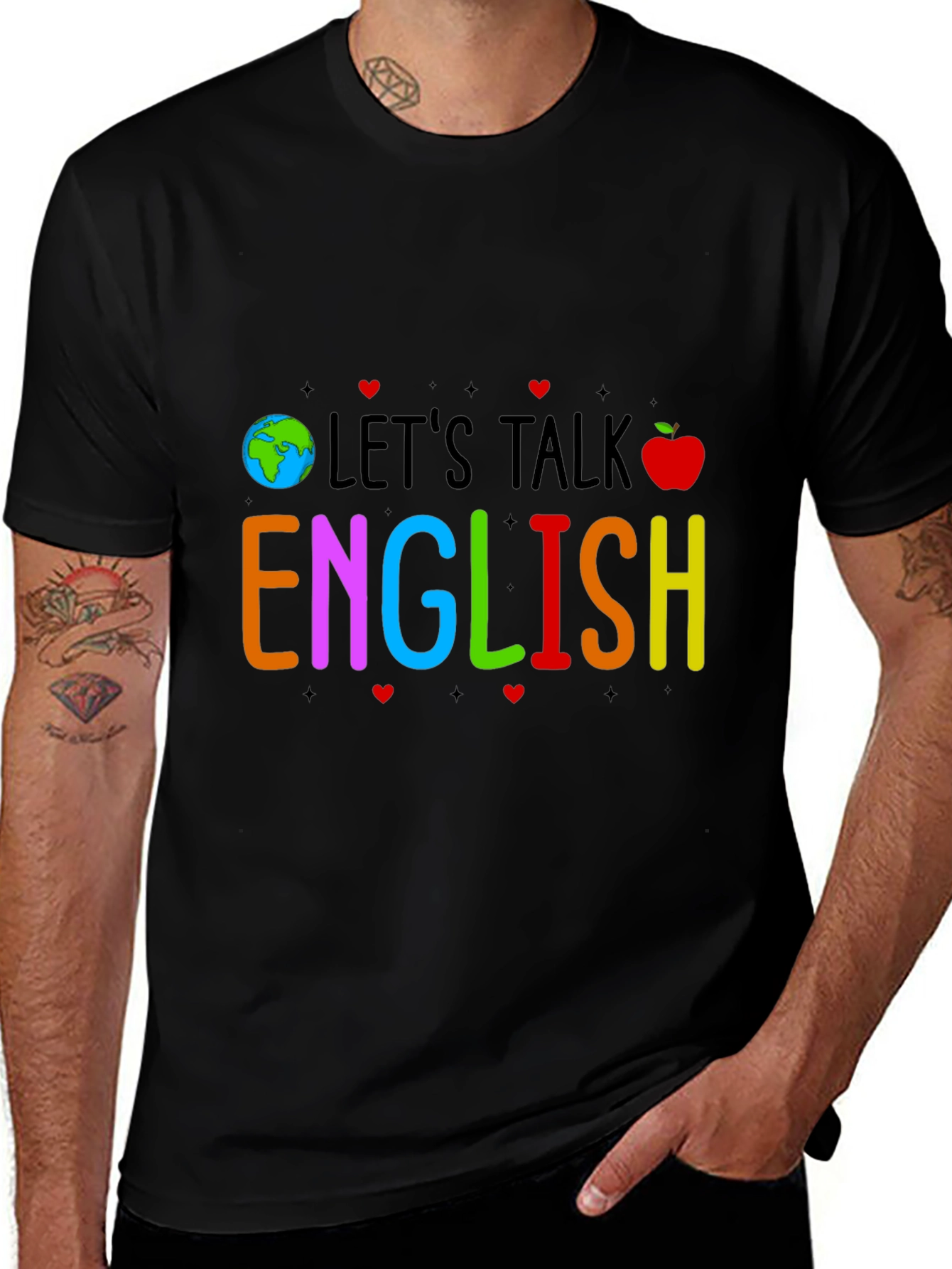 Lets Talk English Graphic Tee