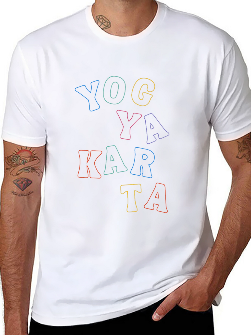 Yogyakarta Graphic Tee - Retro Style