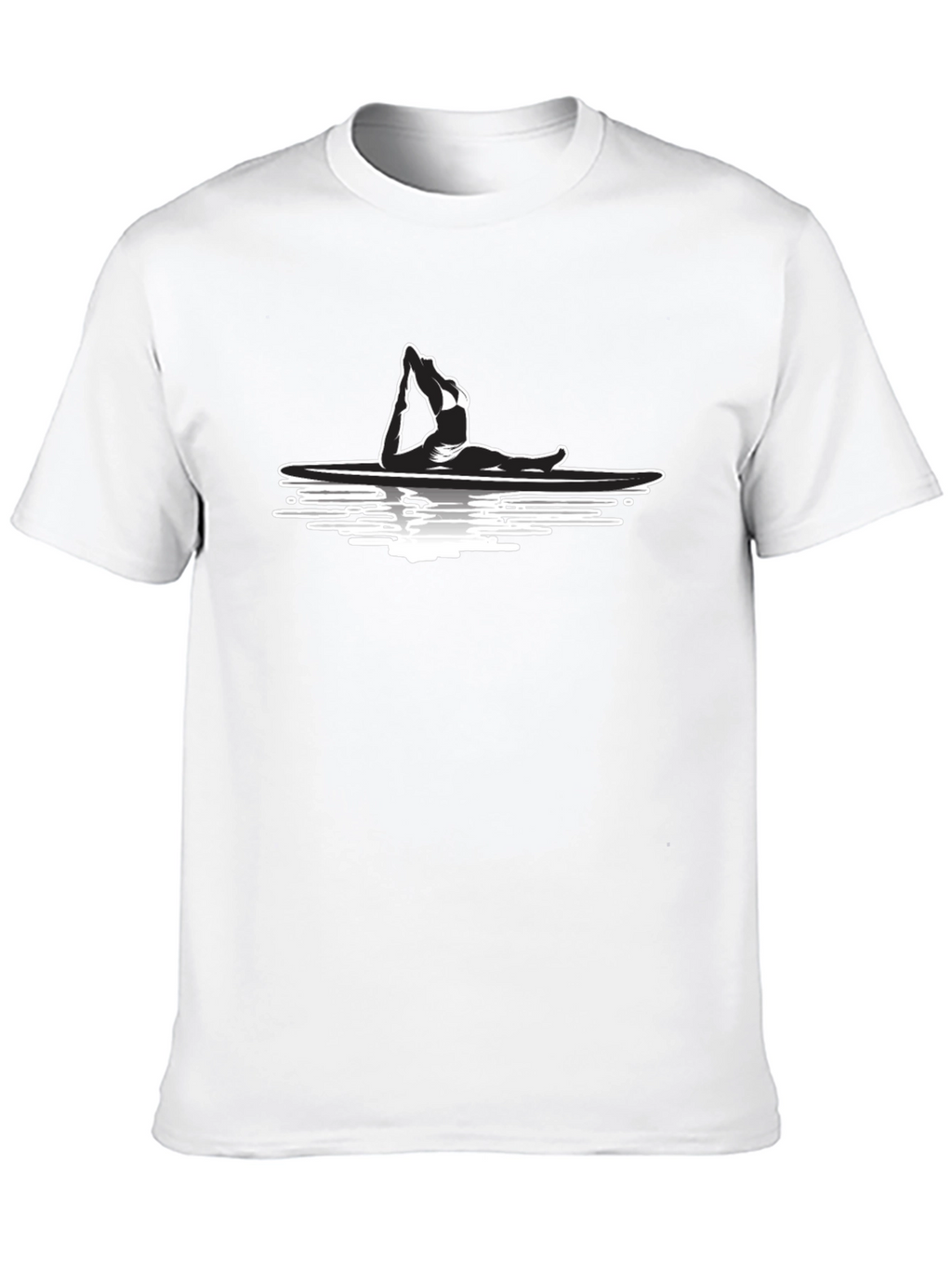 Yoga Paddle Boarding Graphic Tee - Black
