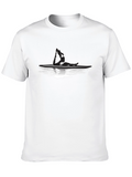 Yoga Paddle Boarding Graphic Tee - Black