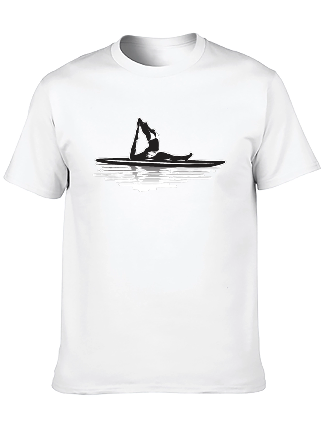 Yoga Paddle Boarding Graphic Tee - Black