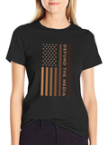 Defund The Media American Flag T-Shirt