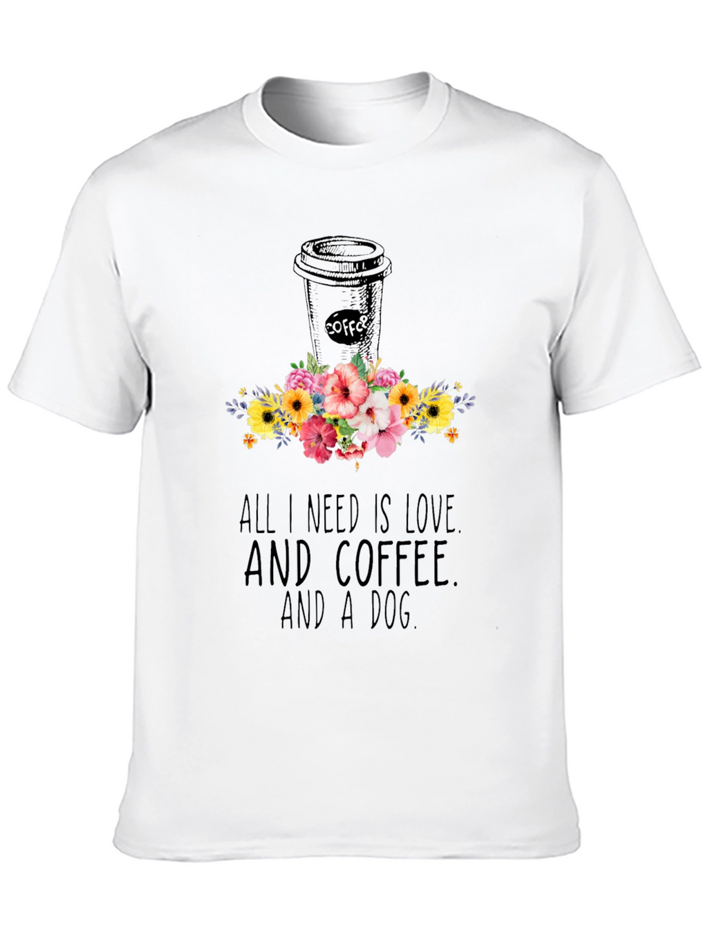 Love Coffee & Dog T-Shirt