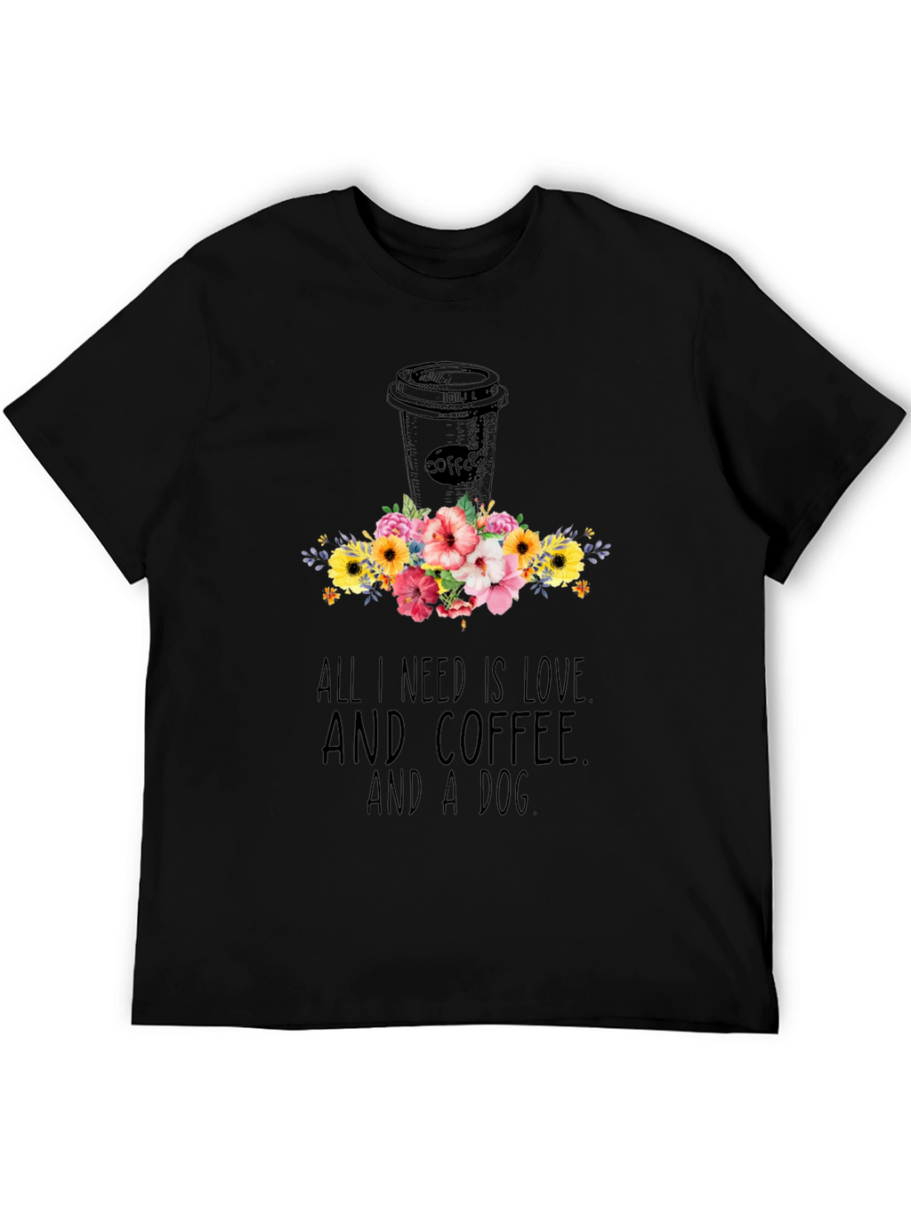 Love Coffee & Dog T-Shirt
