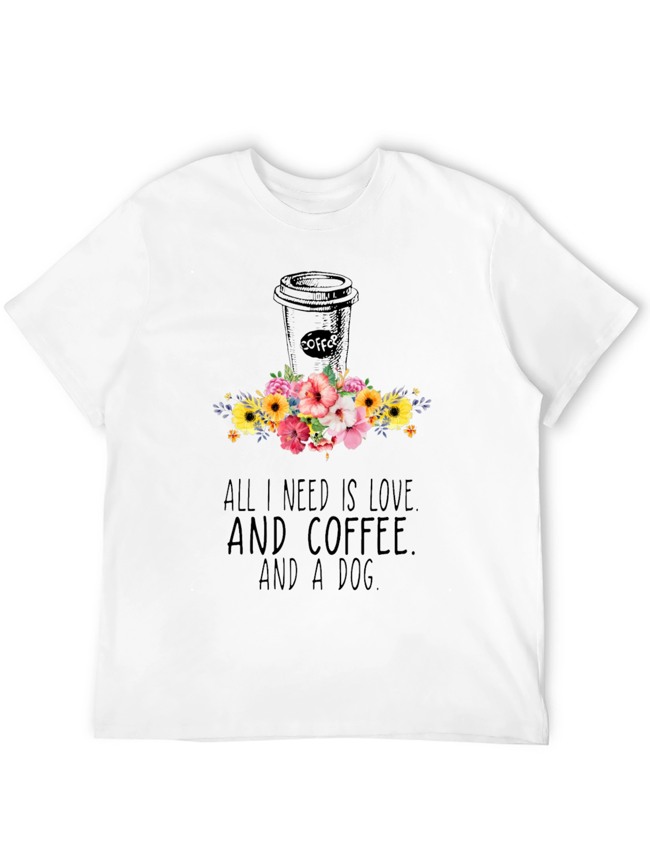 Love Coffee & Dog T-Shirt