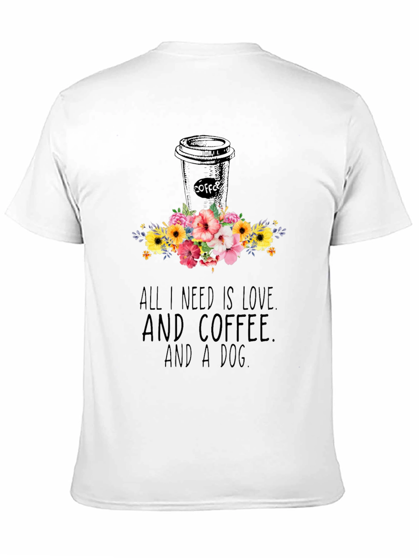 Love Coffee & Dog T-Shirt