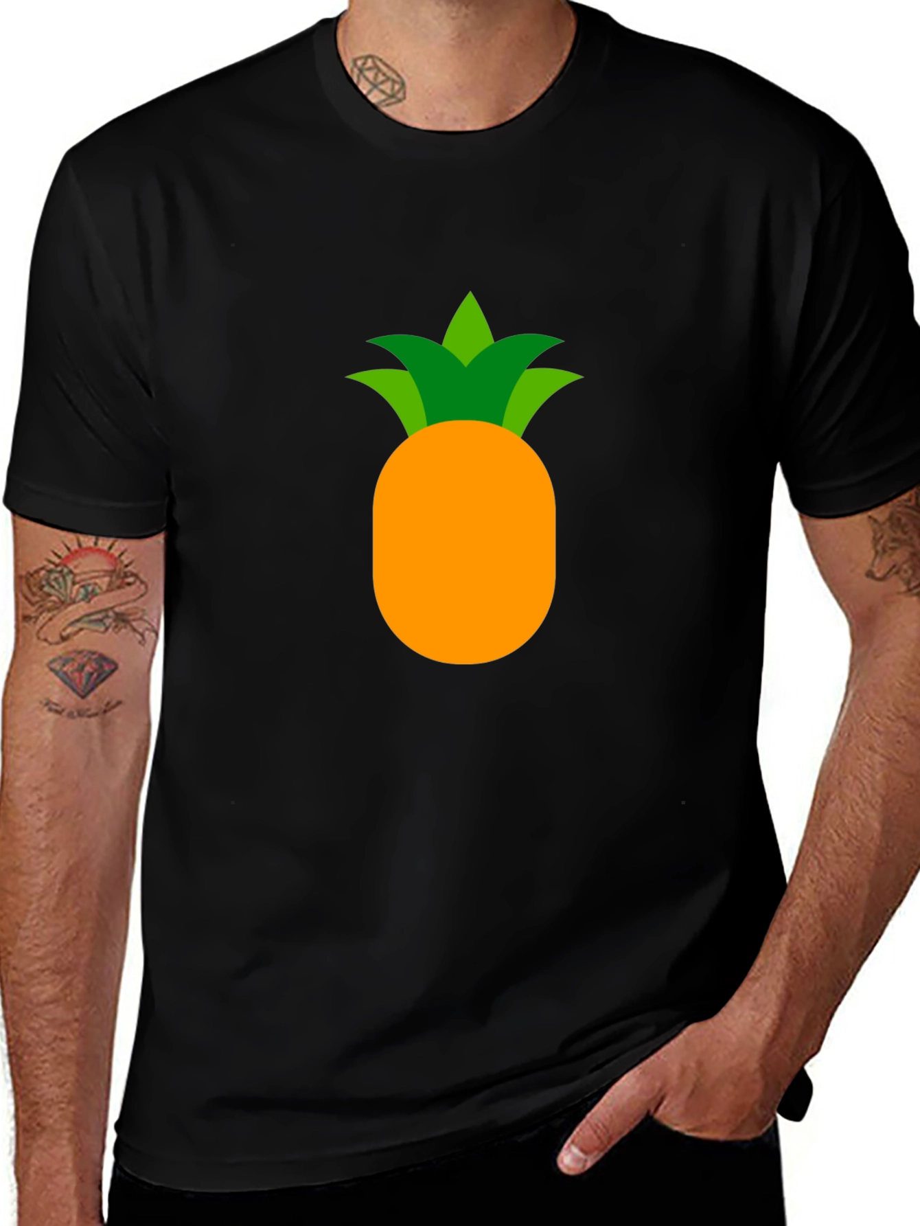 Pineapple Graphic Tee - Casual Comfort