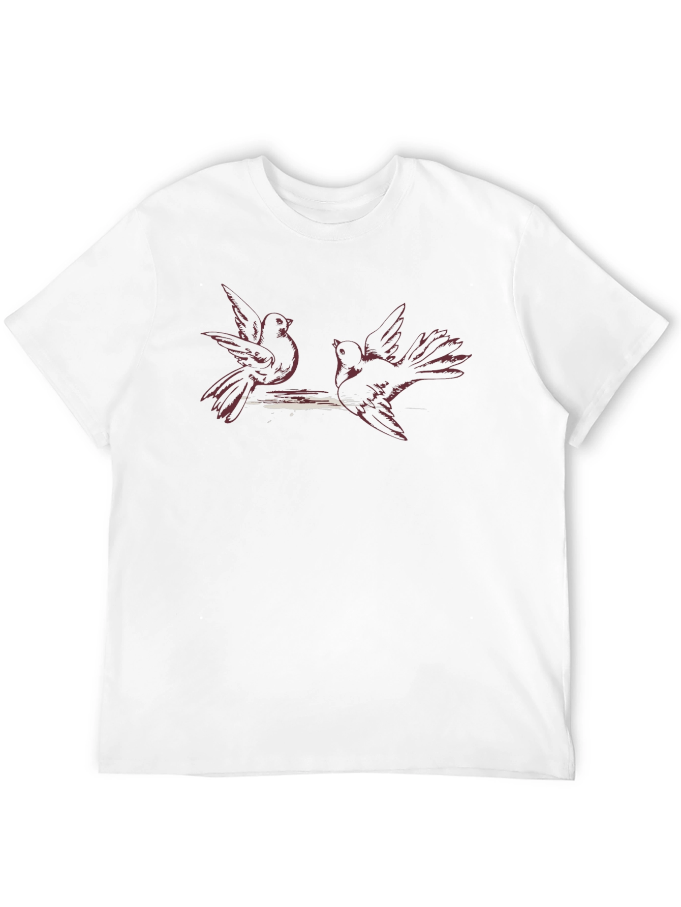 Birds on a Branch Black T-Shirt