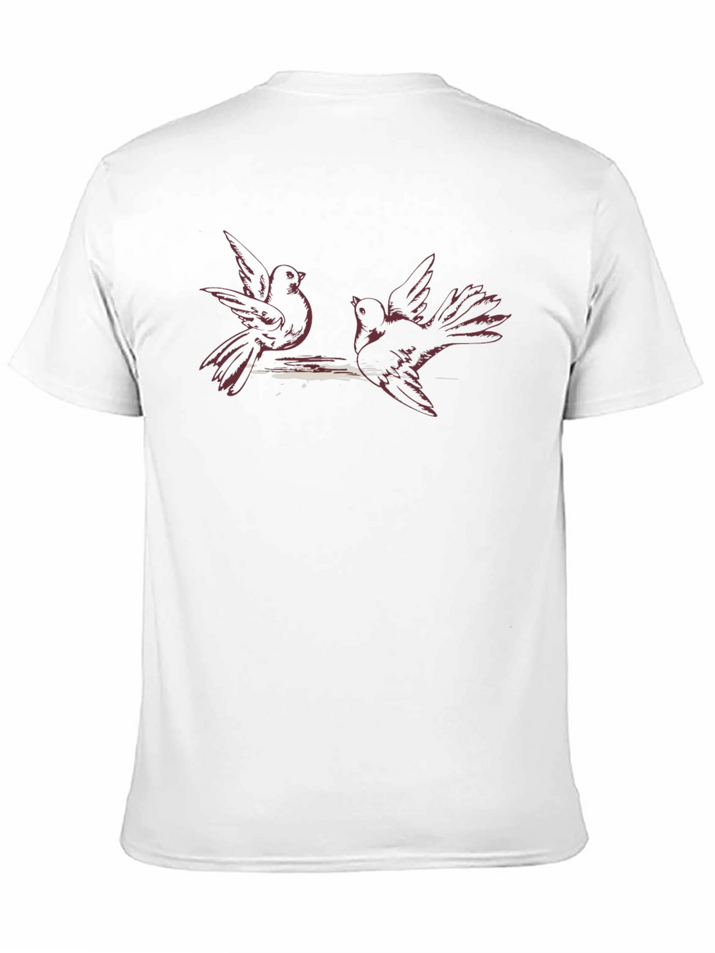 Birds on a Branch Black T-Shirt