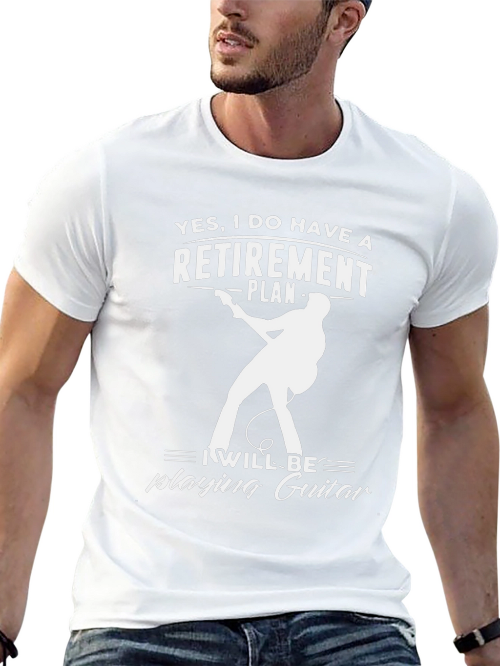 Retirement Guitar T-Shirt - Musician Gift