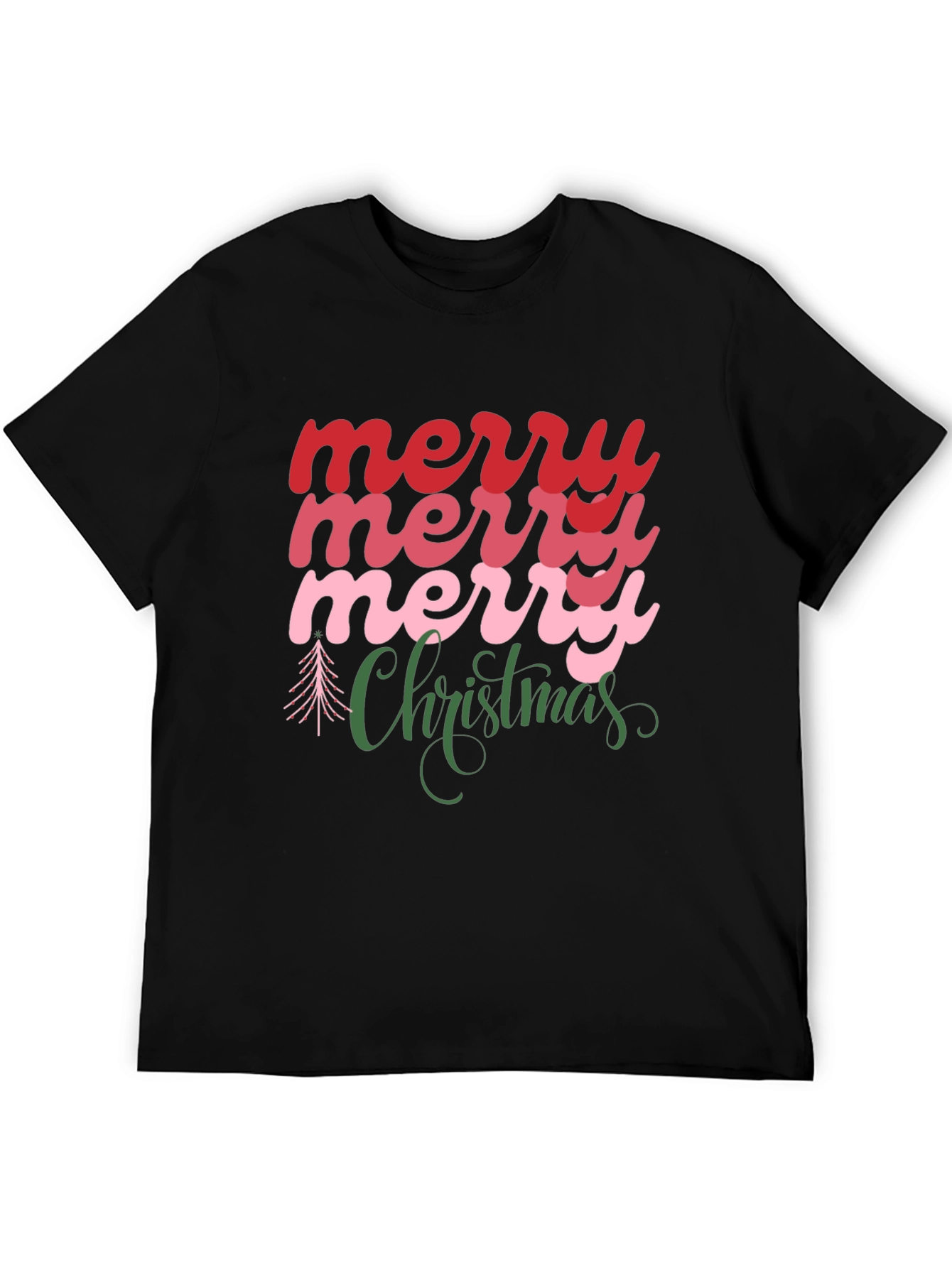 Merry Christmas Graphic Tee - Holiday Cheer