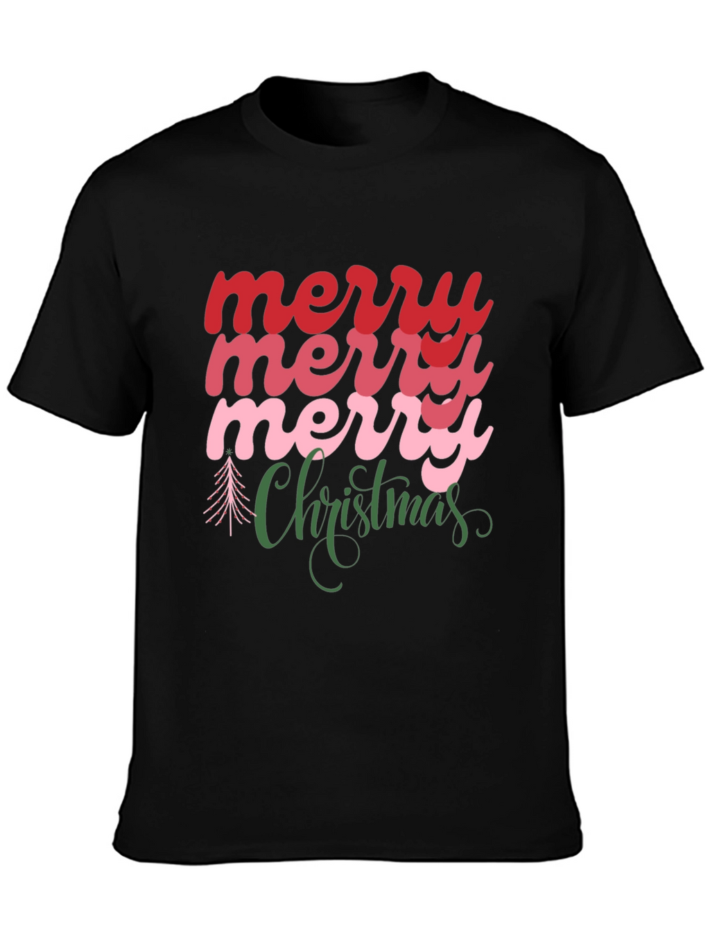 Merry Christmas Graphic Tee - Holiday Cheer