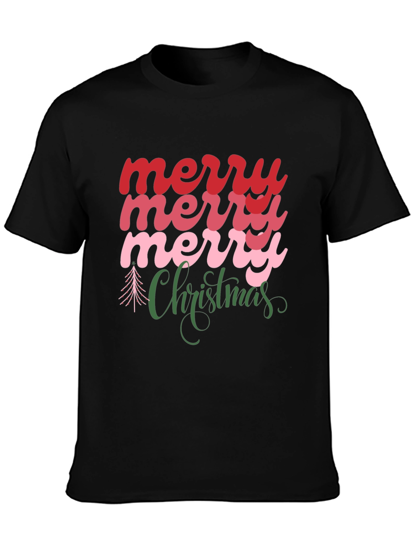 Merry Christmas Graphic Tee - Holiday Cheer
