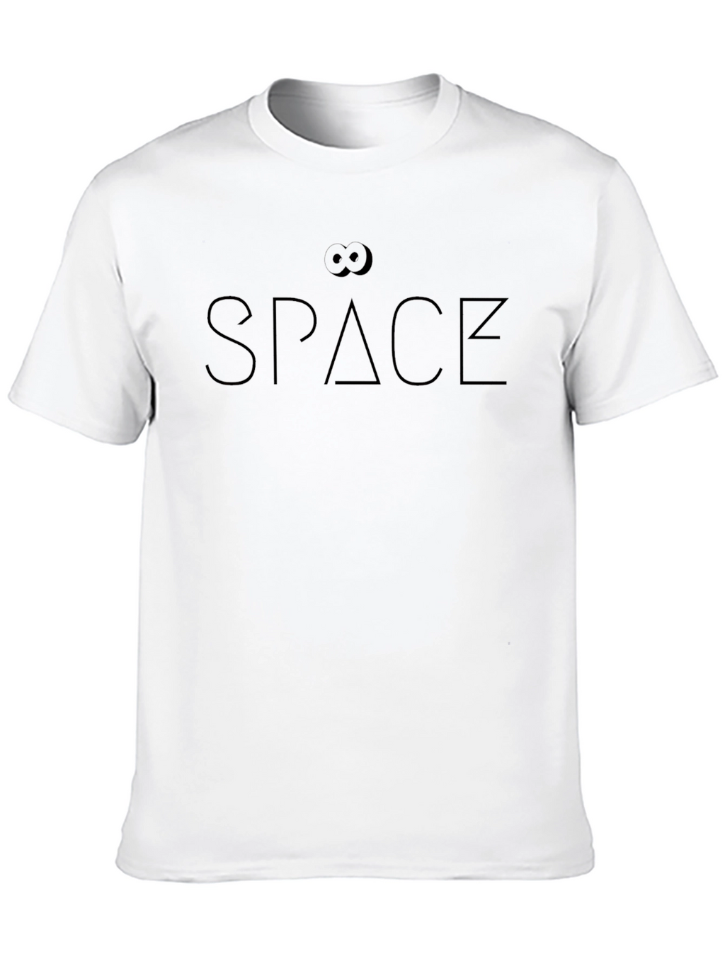 SPACE Graphic Print Black T-Shirt