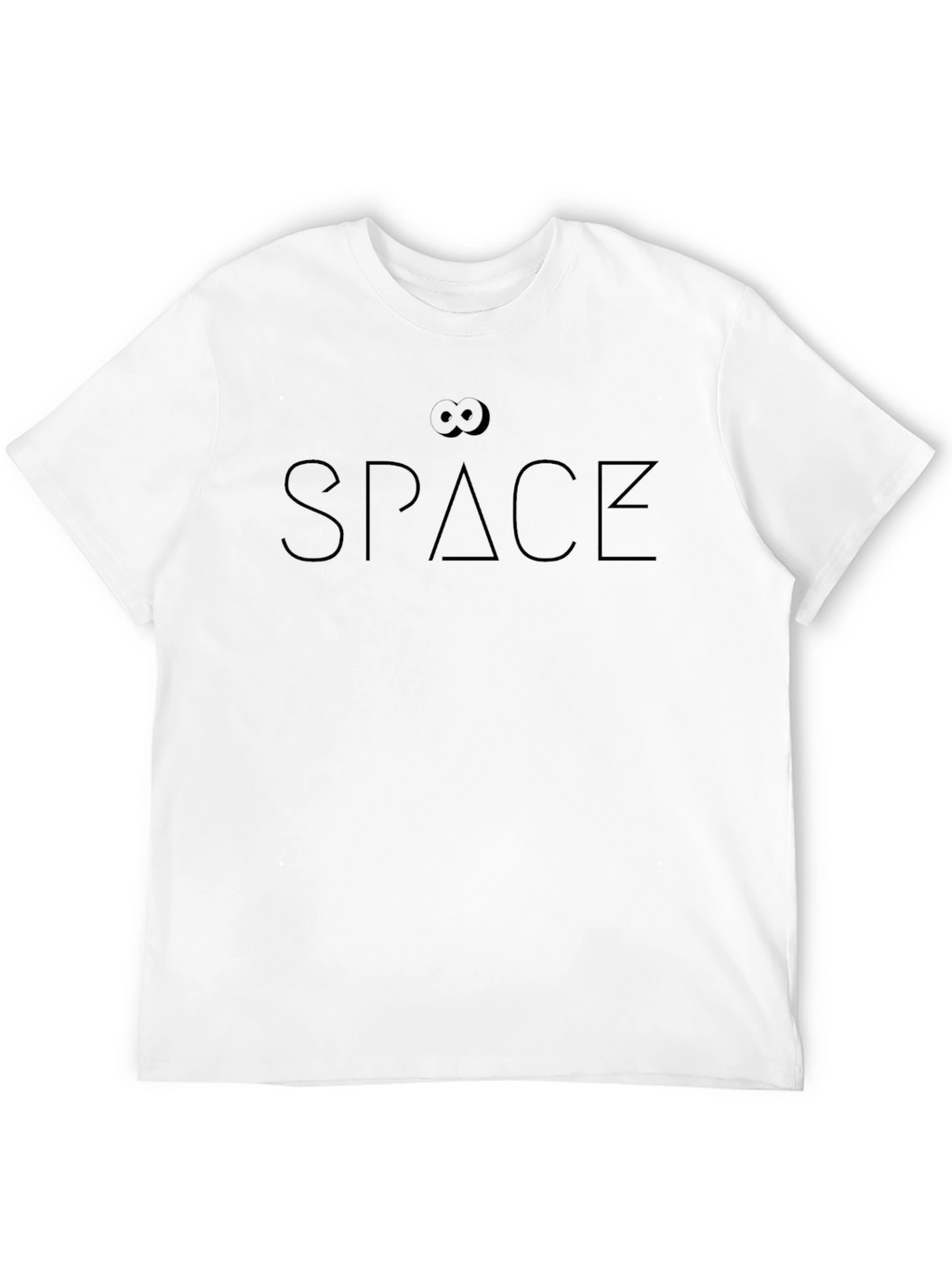 SPACE Graphic Print Black T-Shirt