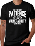QA Tester T-Shirt: They Tested My Patience