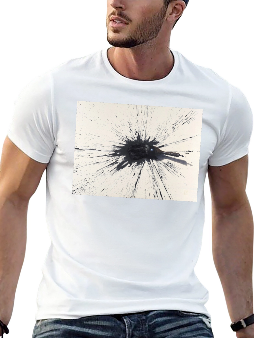 Black Ink Splatter T-Shirt