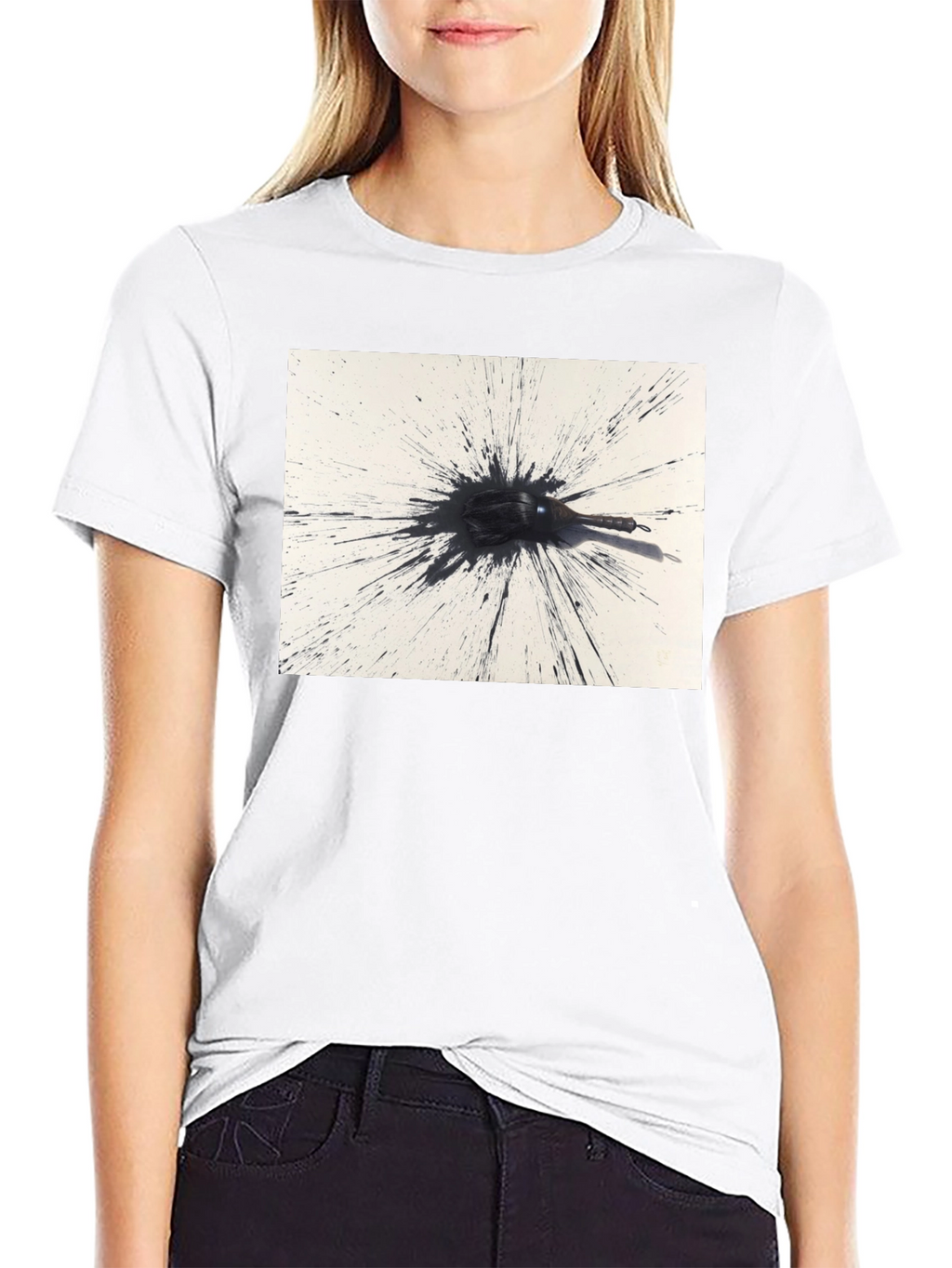 Black Ink Splatter T-Shirt
