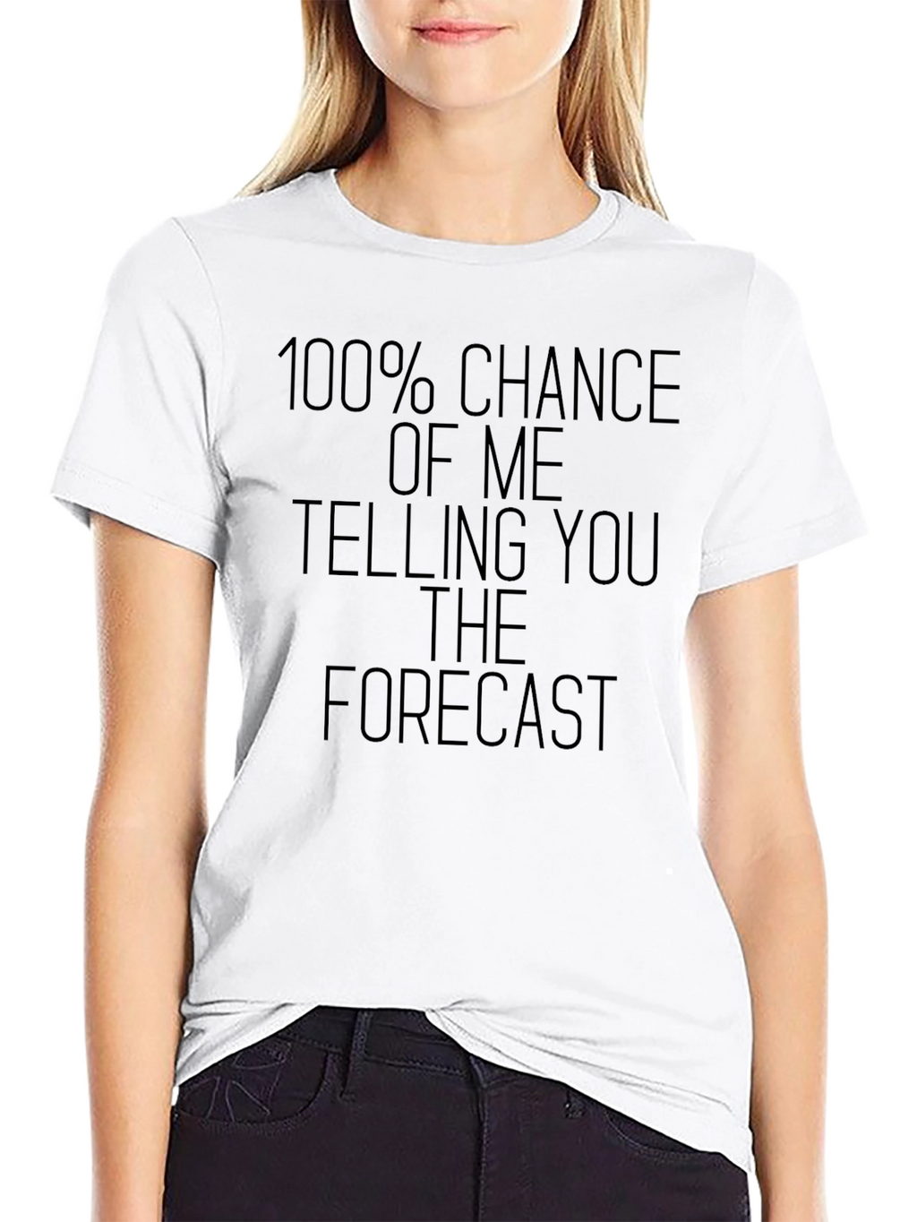 Funny Weather Forecast Tee - 100% Chance