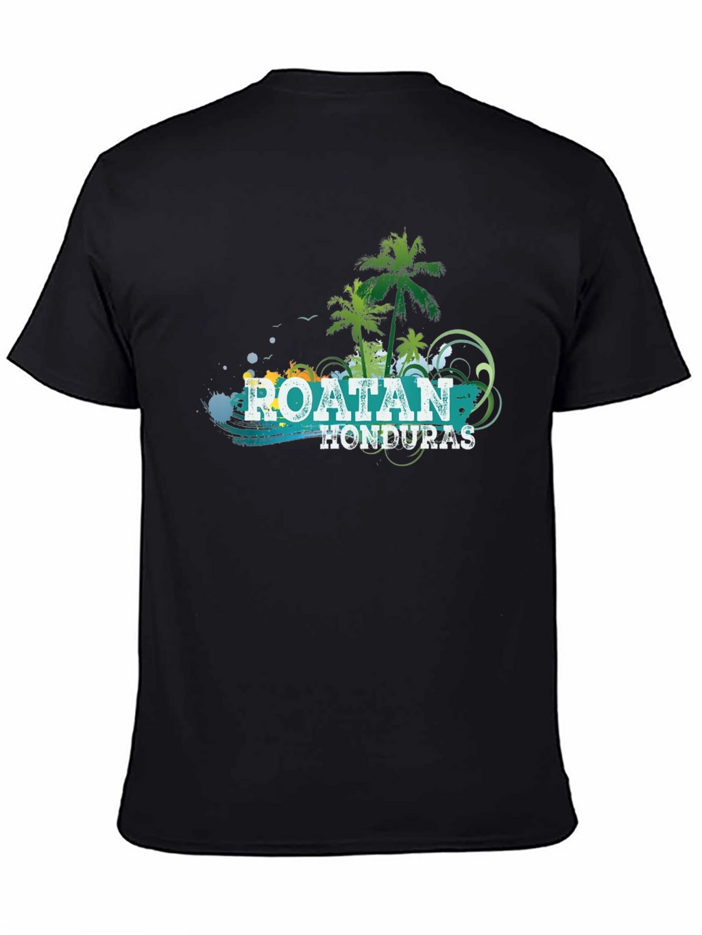 Roatan Honduras Palm Tree Graphic T-Shirt