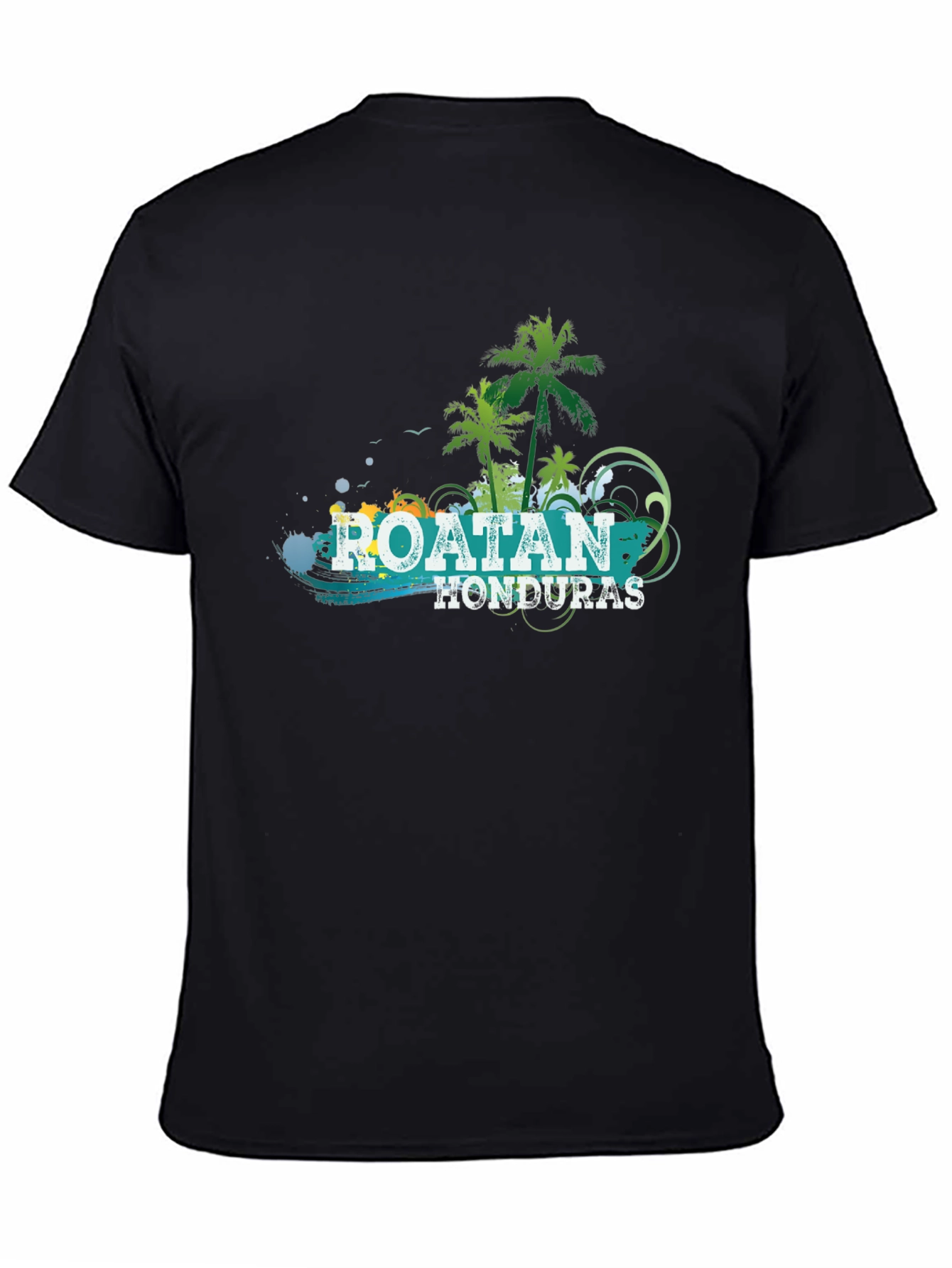Roatan Honduras Palm Tree Graphic T-Shirt