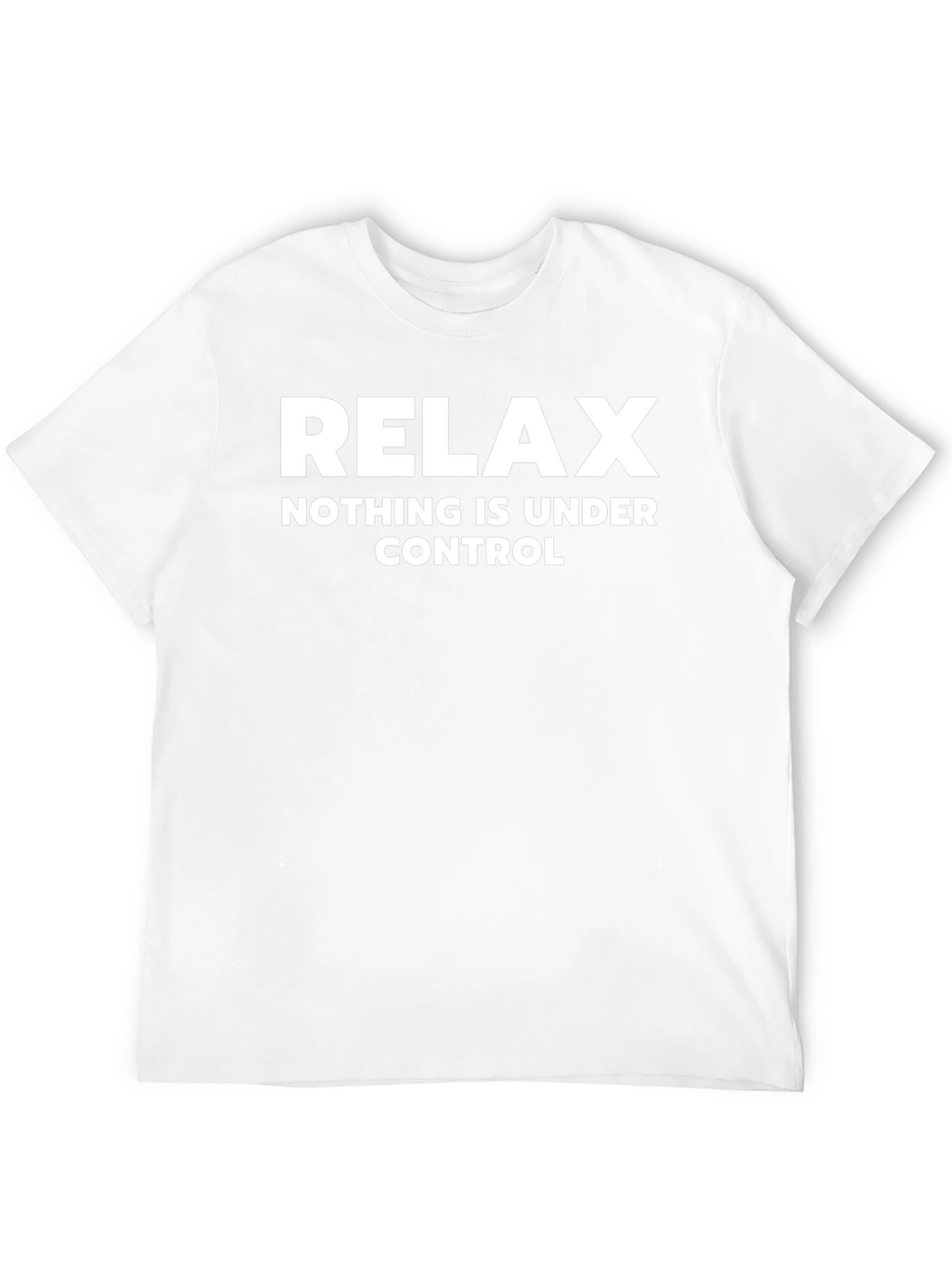 Relax Graphic Tee - Nothing is Under Control Black