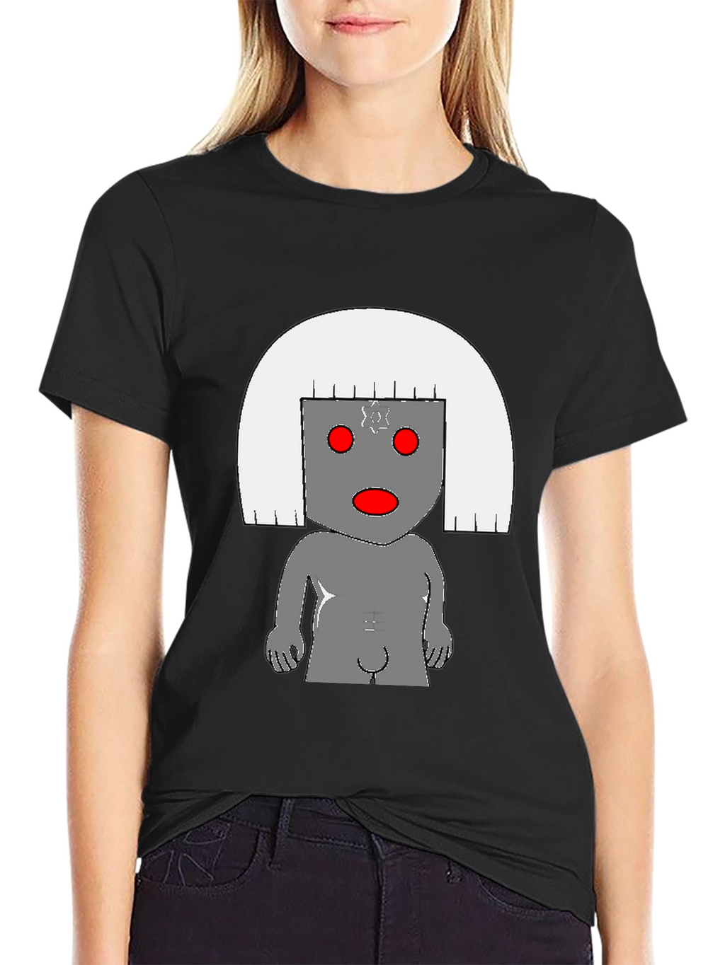 Unique Graphic T-Shirt - Abstract Robot Design