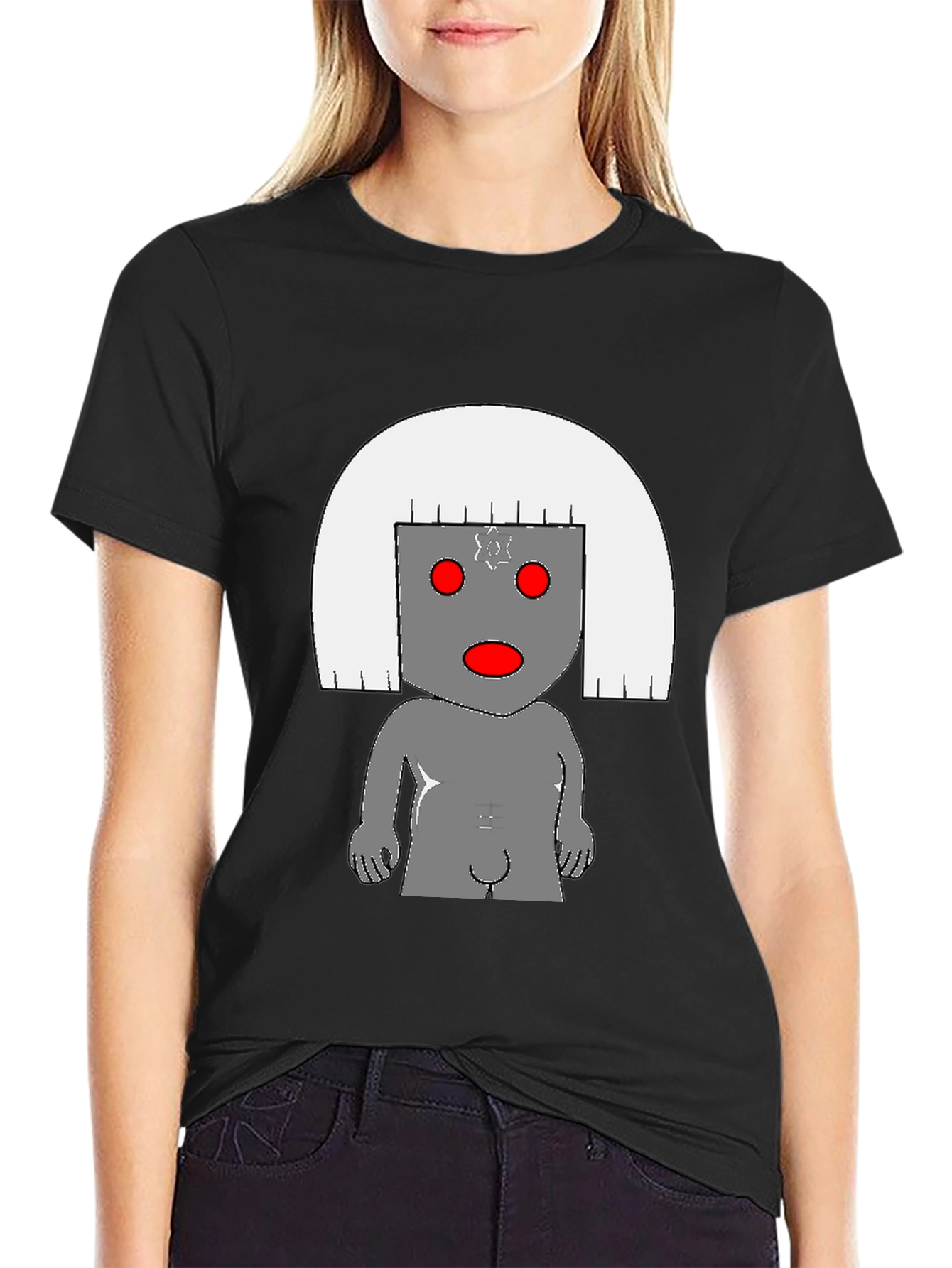 Unique Graphic T-Shirt - Abstract Robot Design
