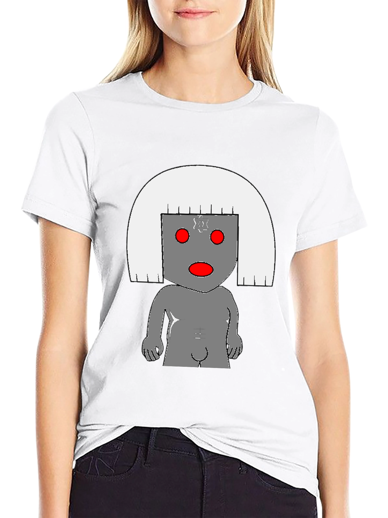Unique Graphic T-Shirt - Abstract Robot Design