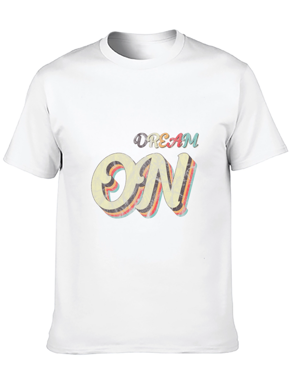 Dream On Graphic Tee - Retro Style Cotton T-Shirt