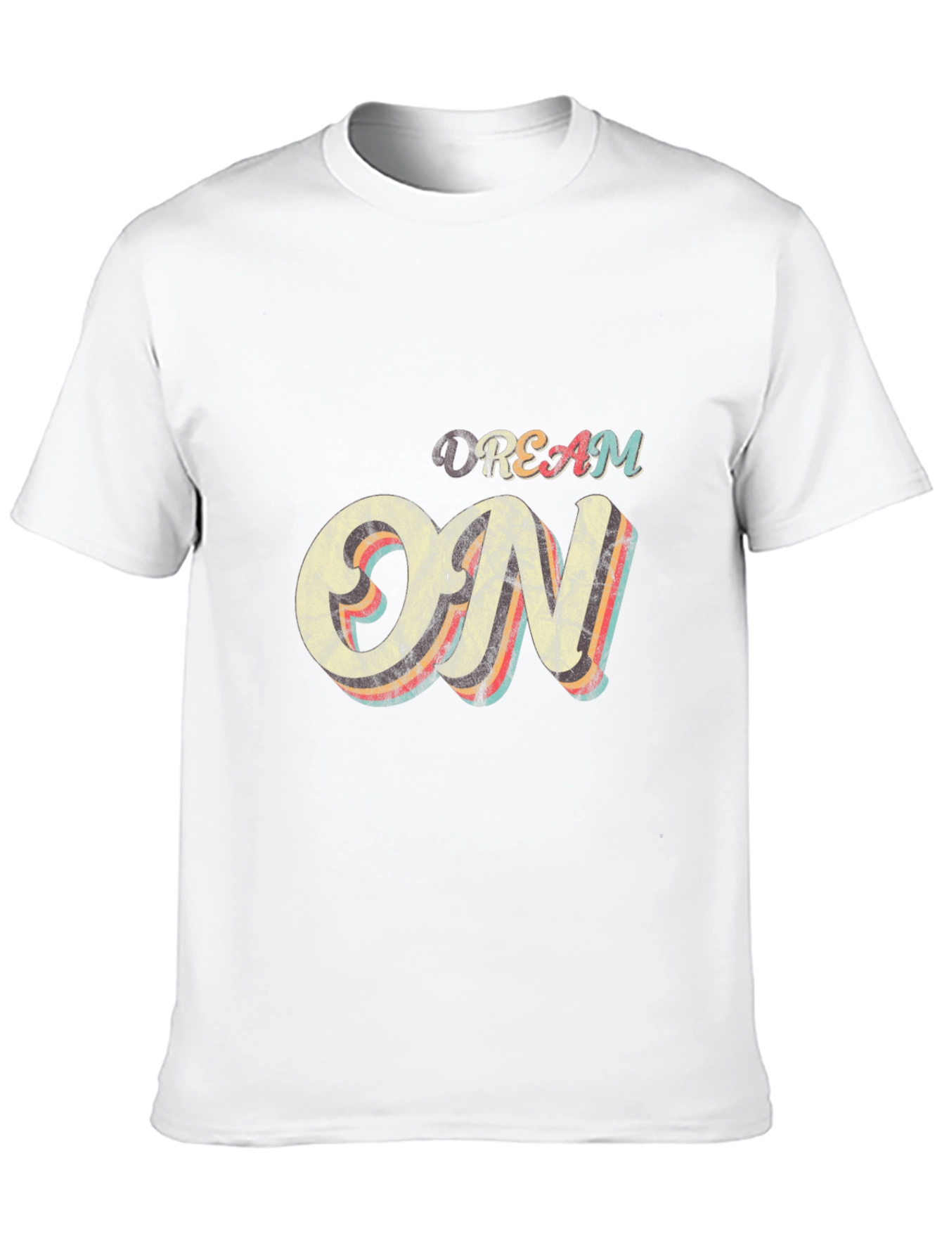 Dream On Graphic Tee - Retro Style Cotton T-Shirt
