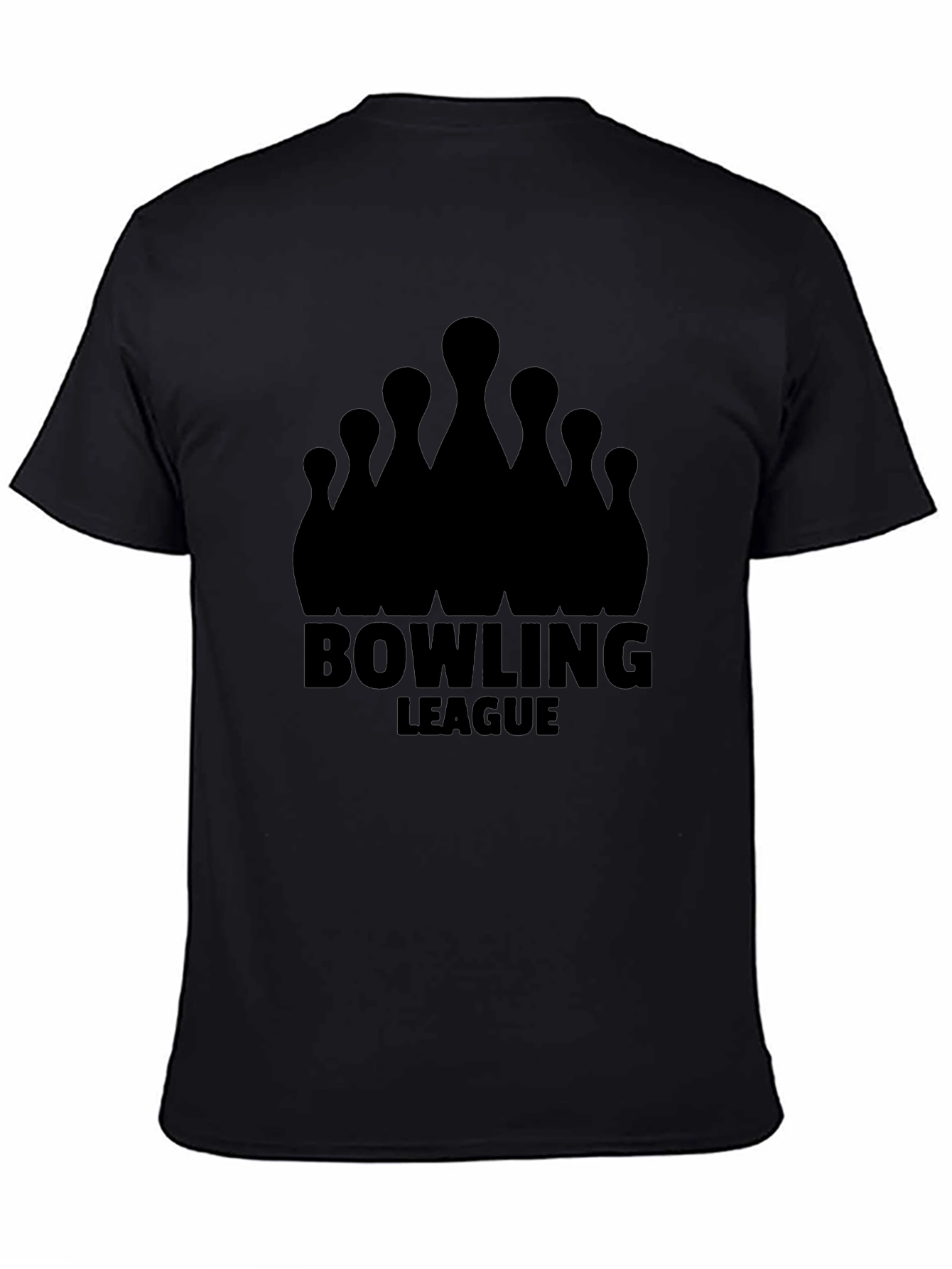Bowling League Black T-Shirt