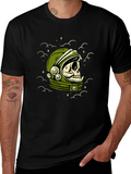 Astronaut Skull Graphic Tee