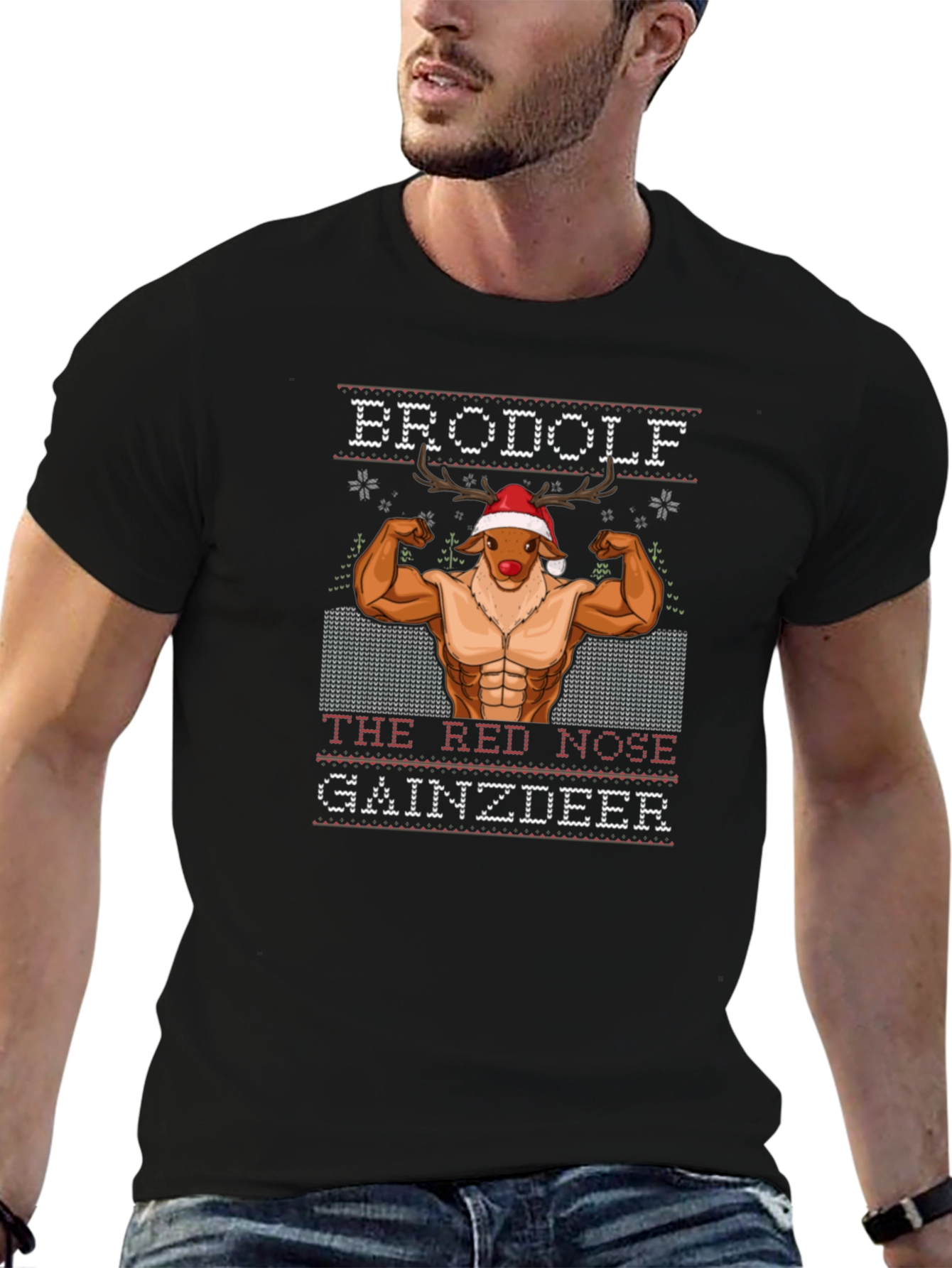 Brodolf The Red Nose Gainzdeer T-Shirt