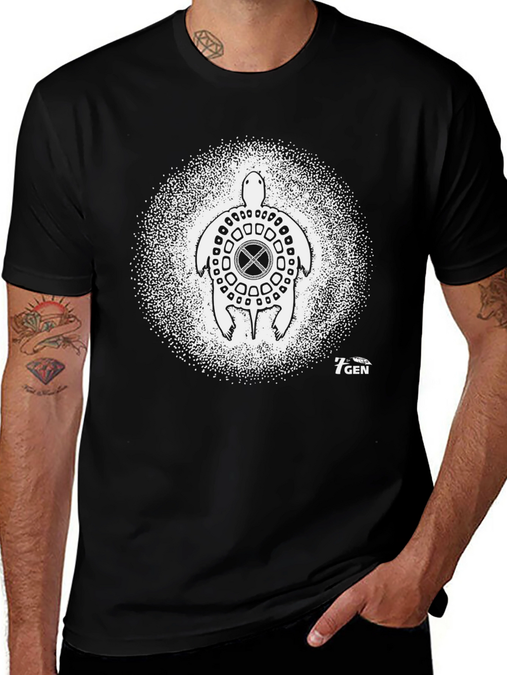 Black Turtle Graphic Tee - 7GEN