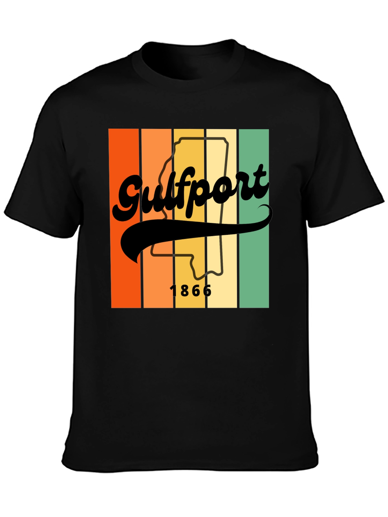 Gulfport Mississippi Vintage Style T-Shirt