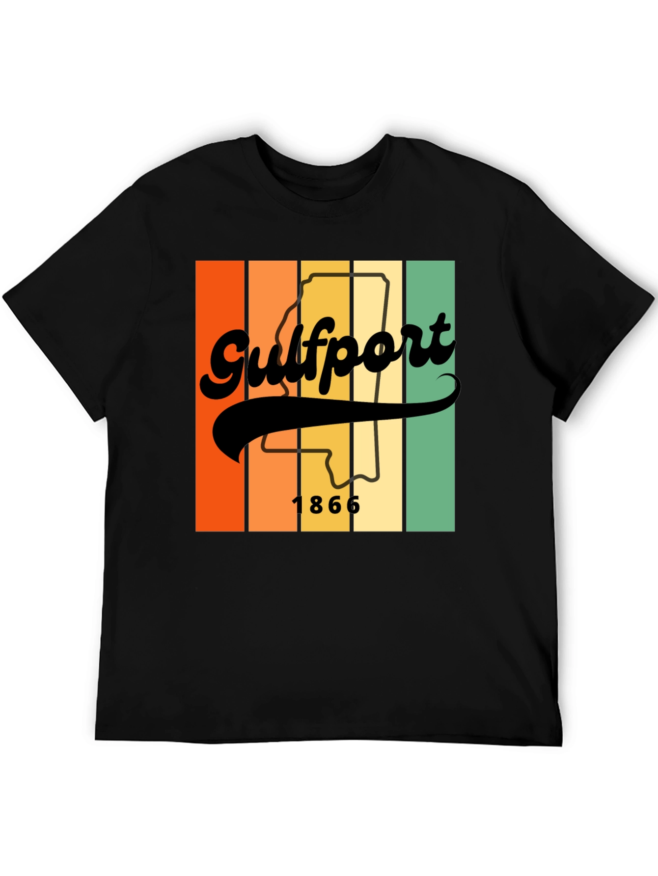 Gulfport Mississippi Vintage Style T-Shirt