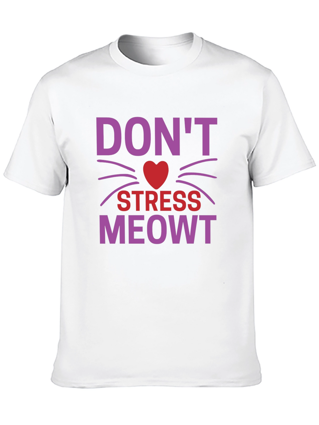 Dont Stress Meowt T-Shirt - Cat Lover Tee