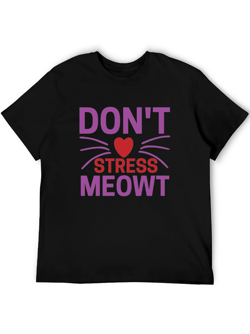 Dont Stress Meowt T-Shirt - Cat Lover Tee